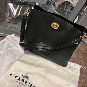 Willow Leather Bucket Bag